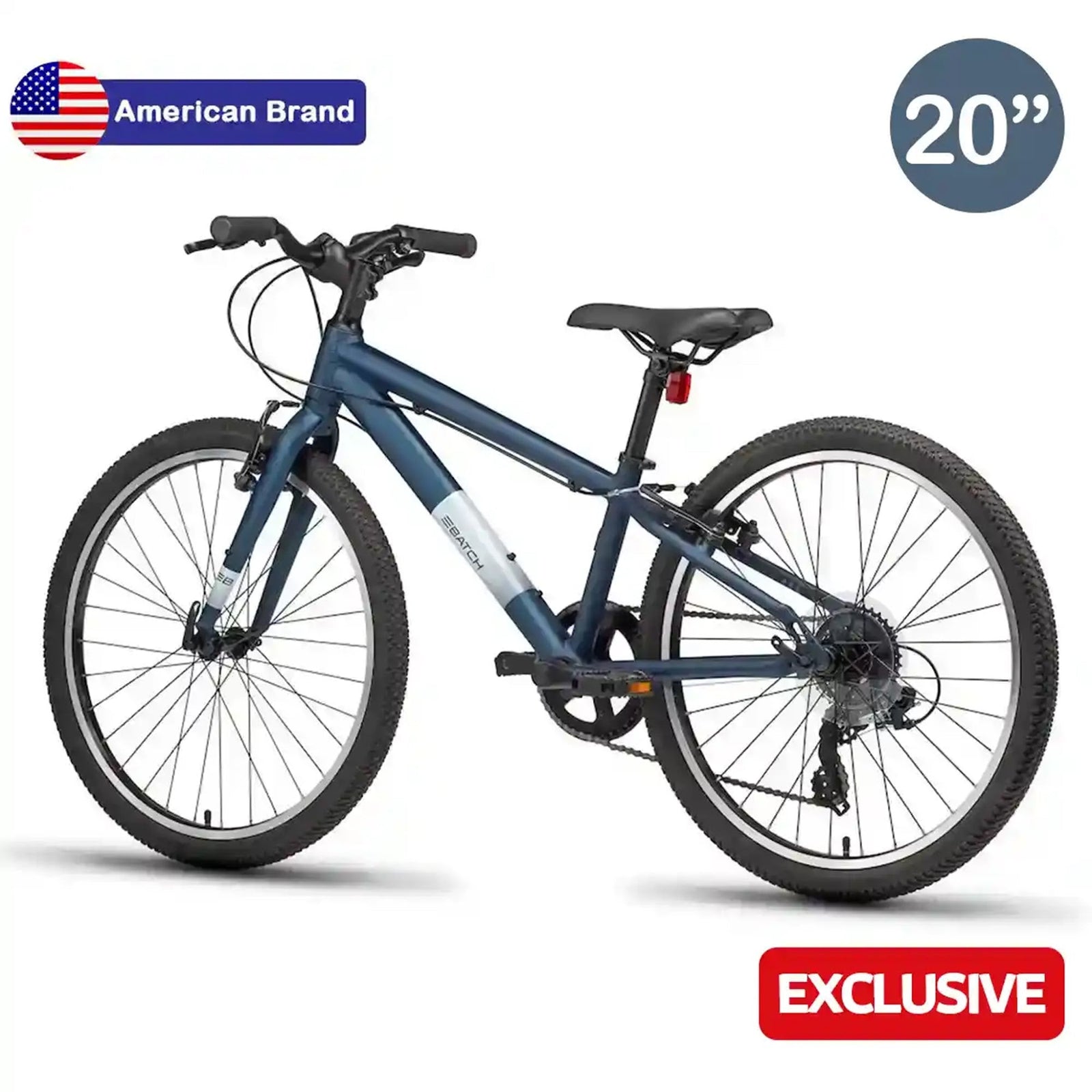 BATCH LIFESTYLE HYBRID BIKES; 700C" LARGE BLUE 20"