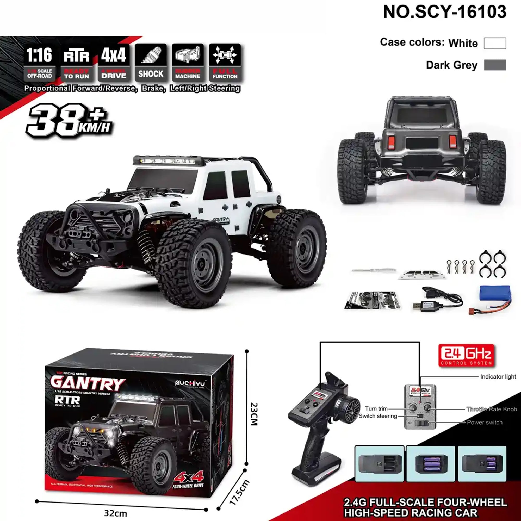 R/C 1:16 GANTRY CROSS COUNTRY VEHICLE 14YRS+