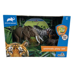 4 pcs Jungle animal in open touch box