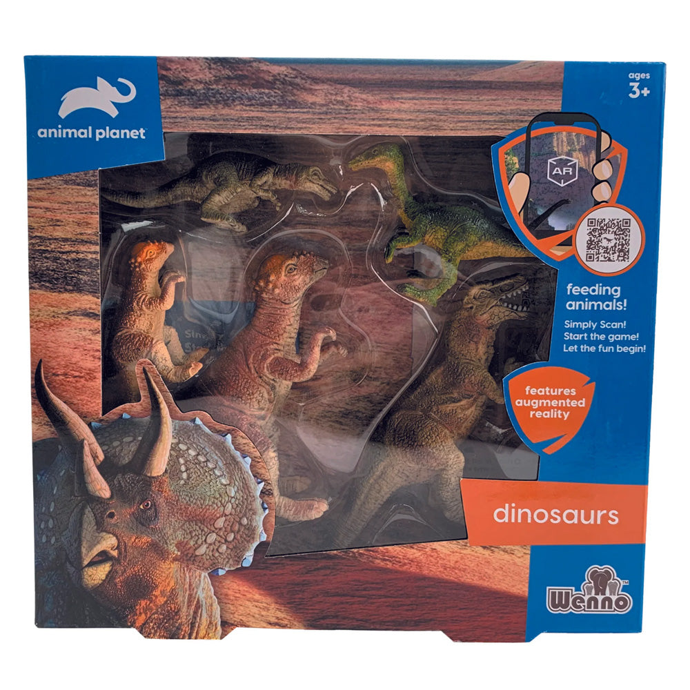 5 pcs dinosaur in window box