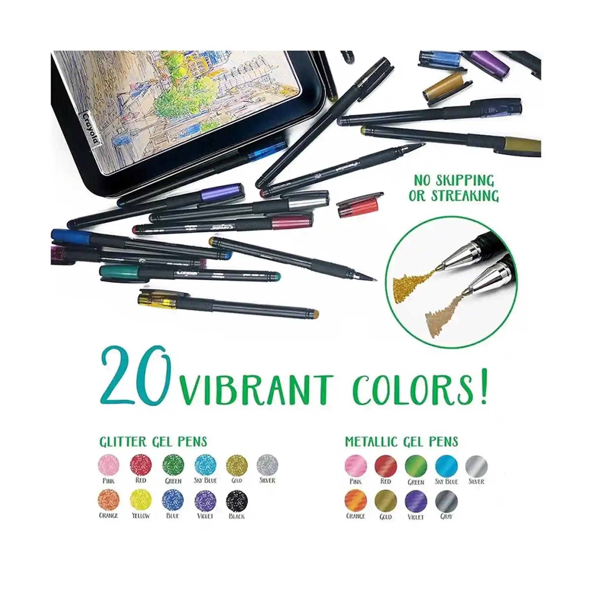 Crayola Signature 20 Detail Gel Pens