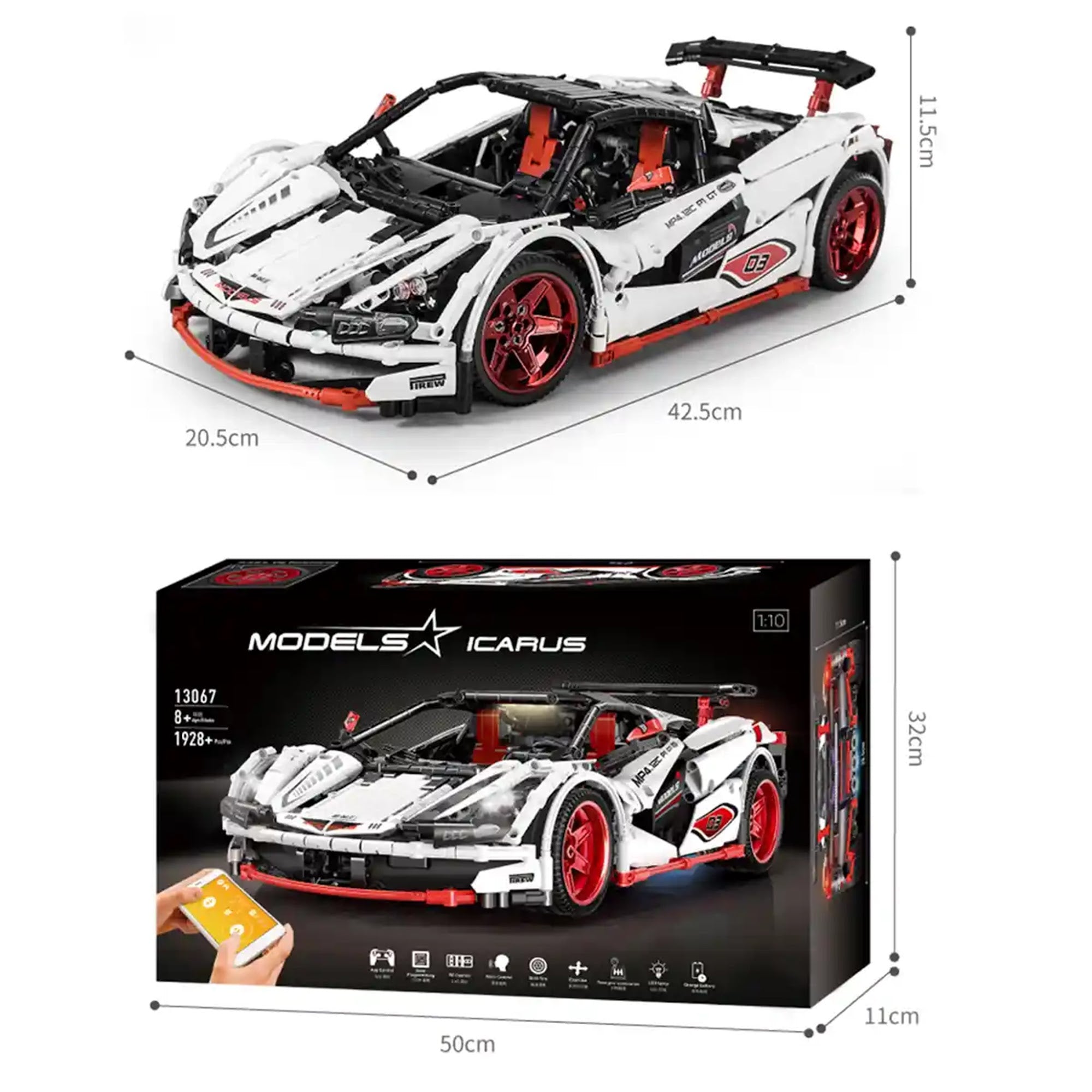 BLOCK SPORTS CAR  1928 PCS(APP 2.4G BLUETOOTH) 8YRS+