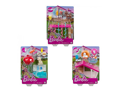 Barbie Mini Playset with Pet Asst. (3)