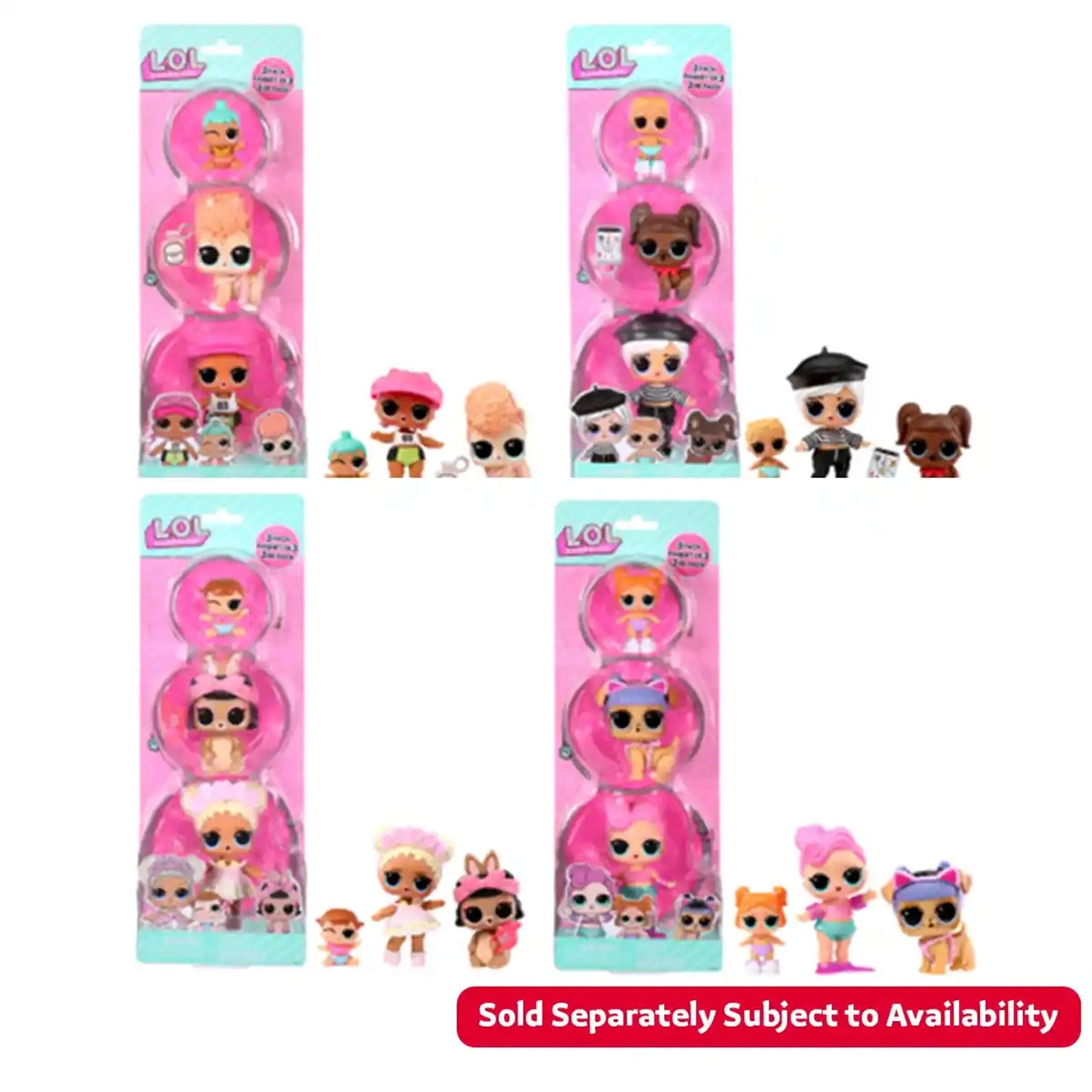 LOL Surprise 3pk Asst. (Tot/ Pet/ Lil Sis) (LTD)
