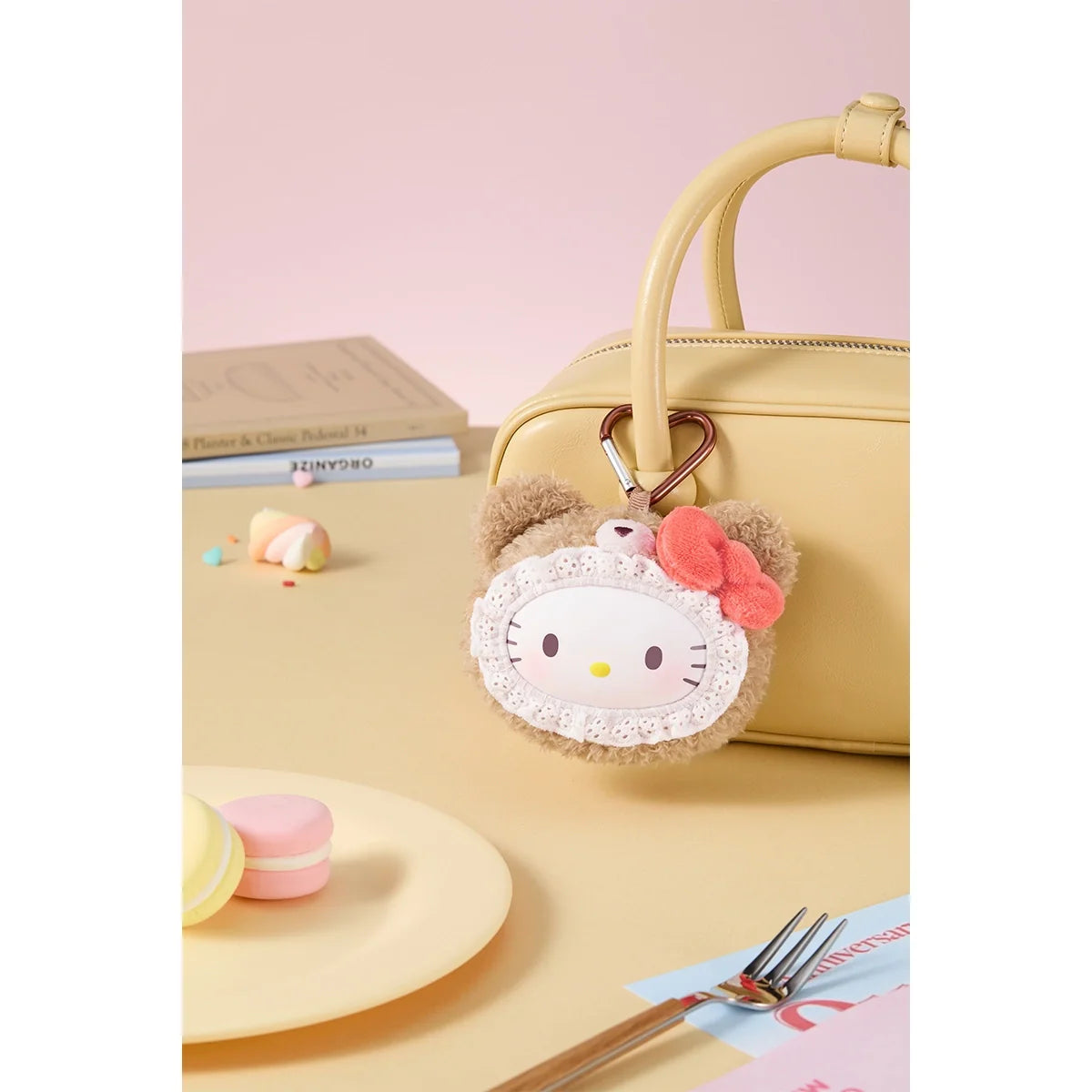 Sanrio characters Fluffy Teddy Bear Series Plush Pendant Blind Box