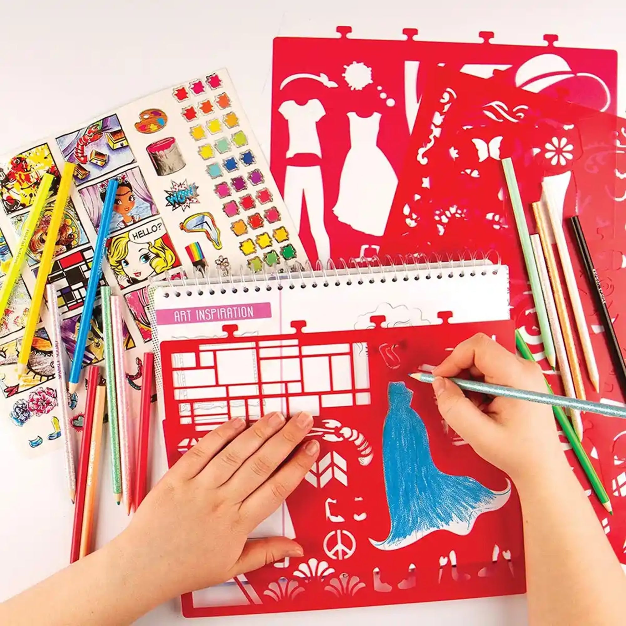 Crayola Creations Art History Fashion Sketch Portfolio