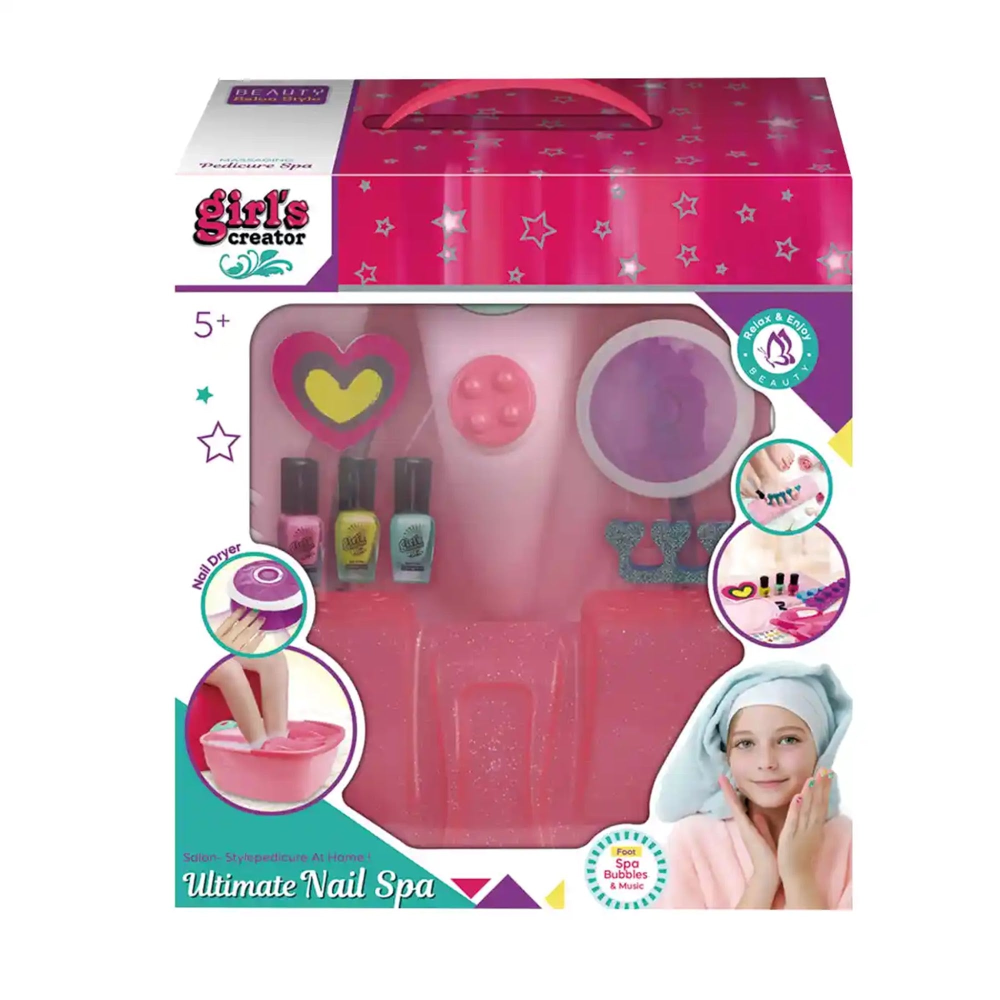 FOOT WASH BASIN NAIL ART SET 5YRS+