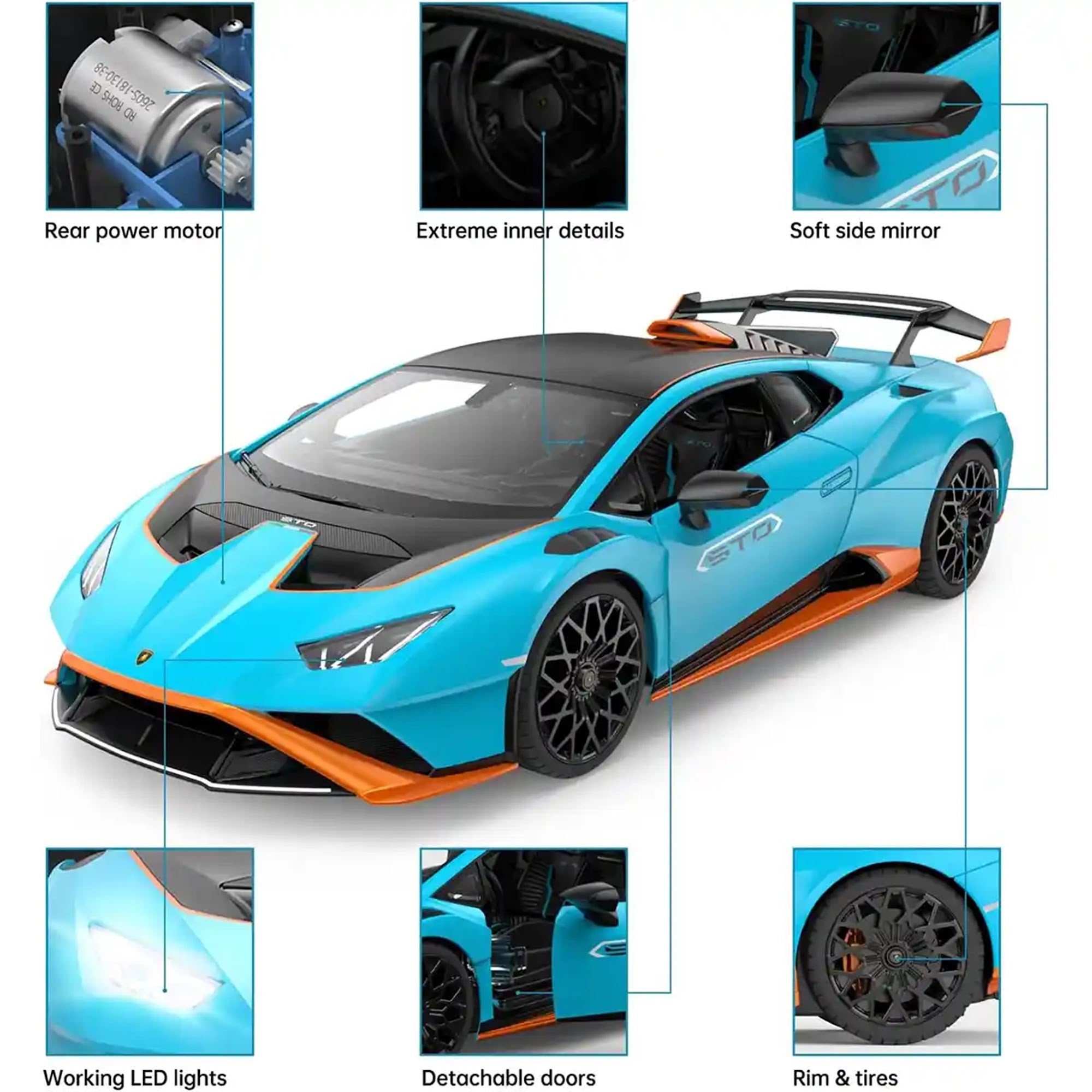 RASTAR R/C 1:14 Lamborghini Huracan STO - Blue