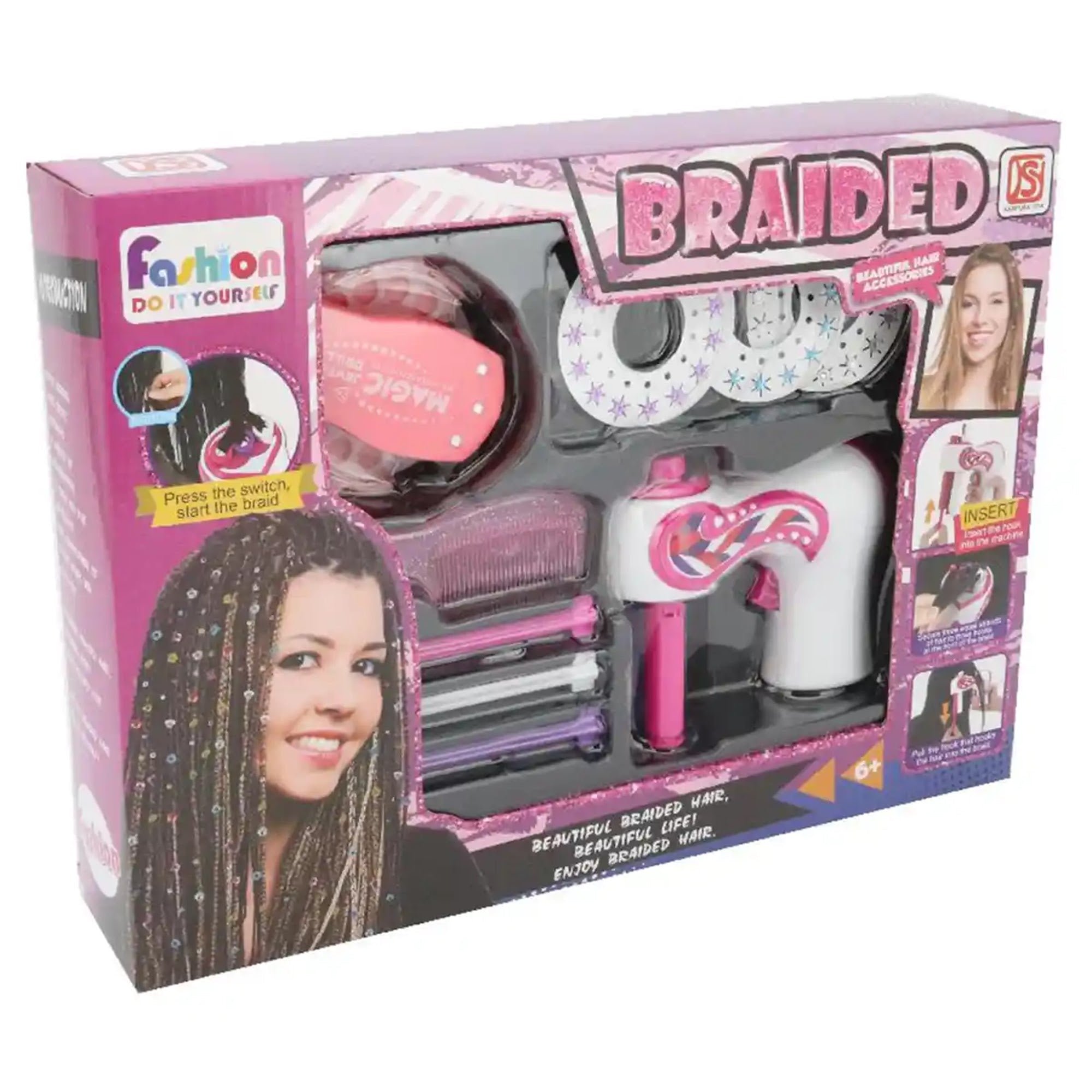 2 IN 1 HAIR BRAIDED SET 6YRS+
