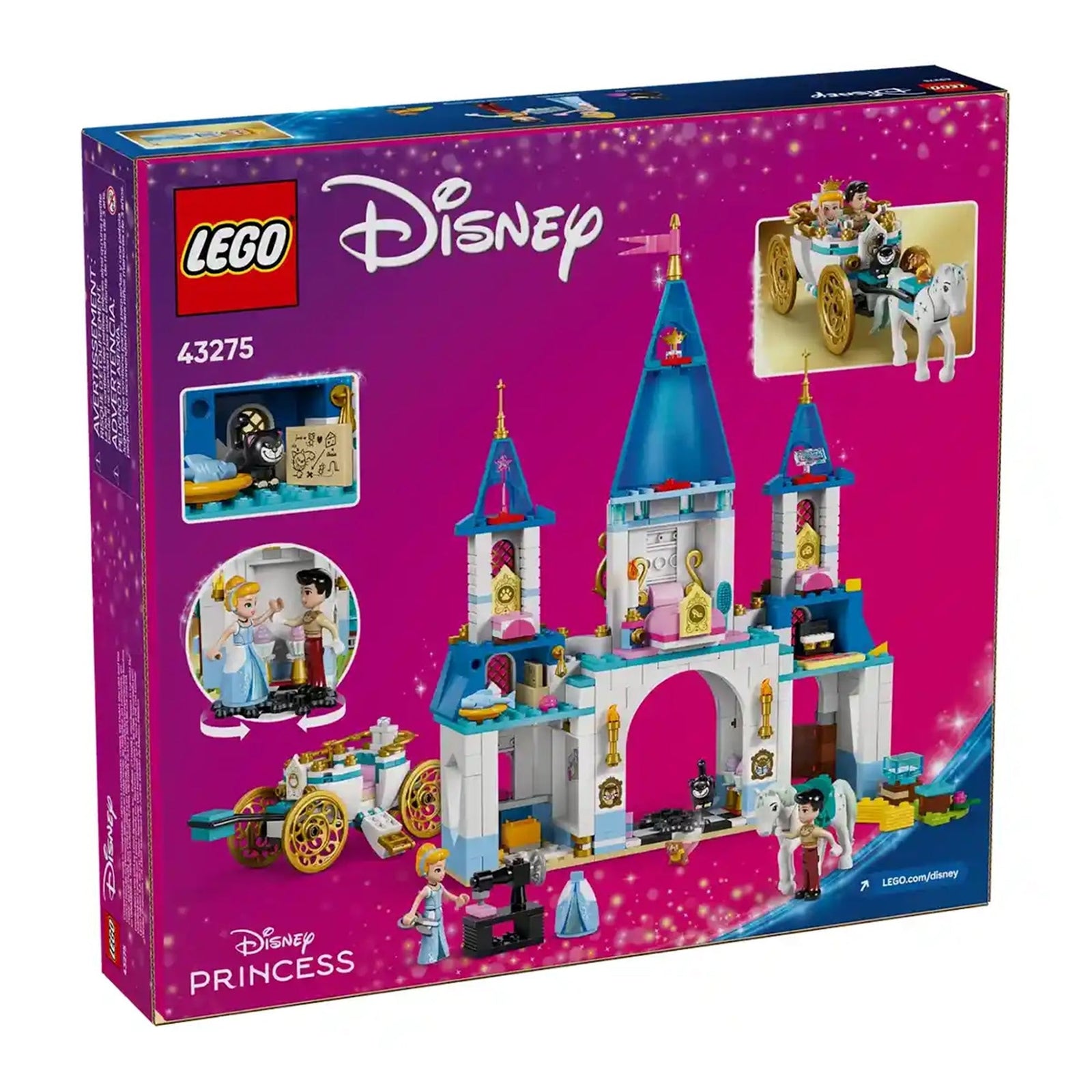 LEGO 43275 Cinderella's Castle & Horse Carriage