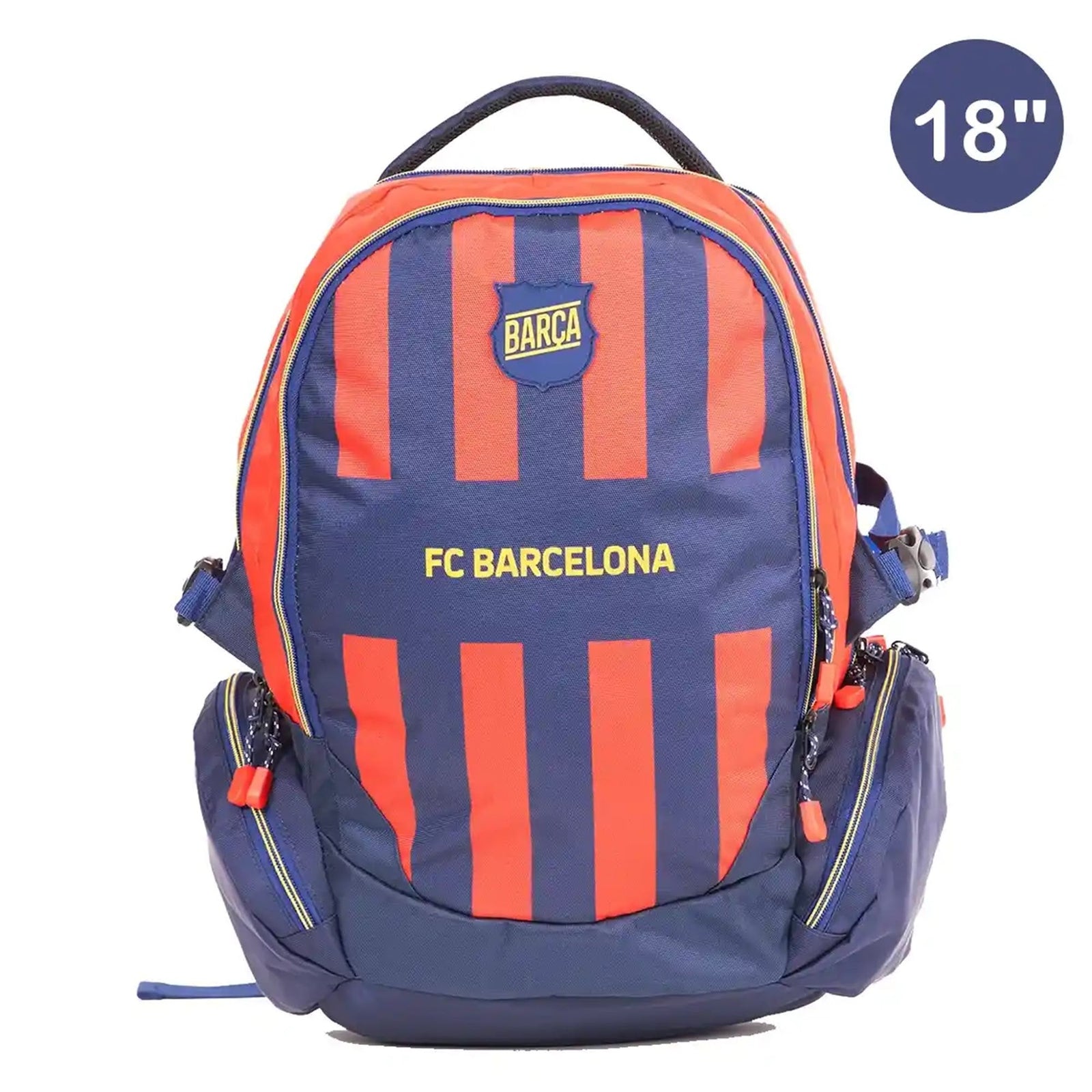 Backpack 3 Main Compartments and 2 Side Zippered Pockets 18"