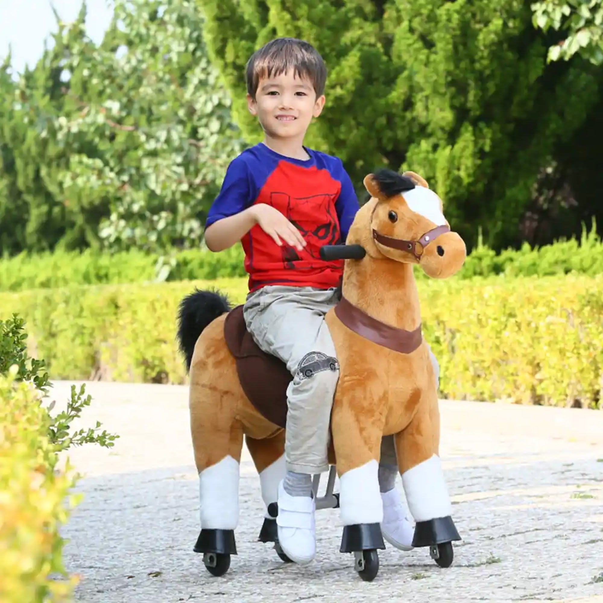 BROWN HORSE TOBYS PONYCYCLE