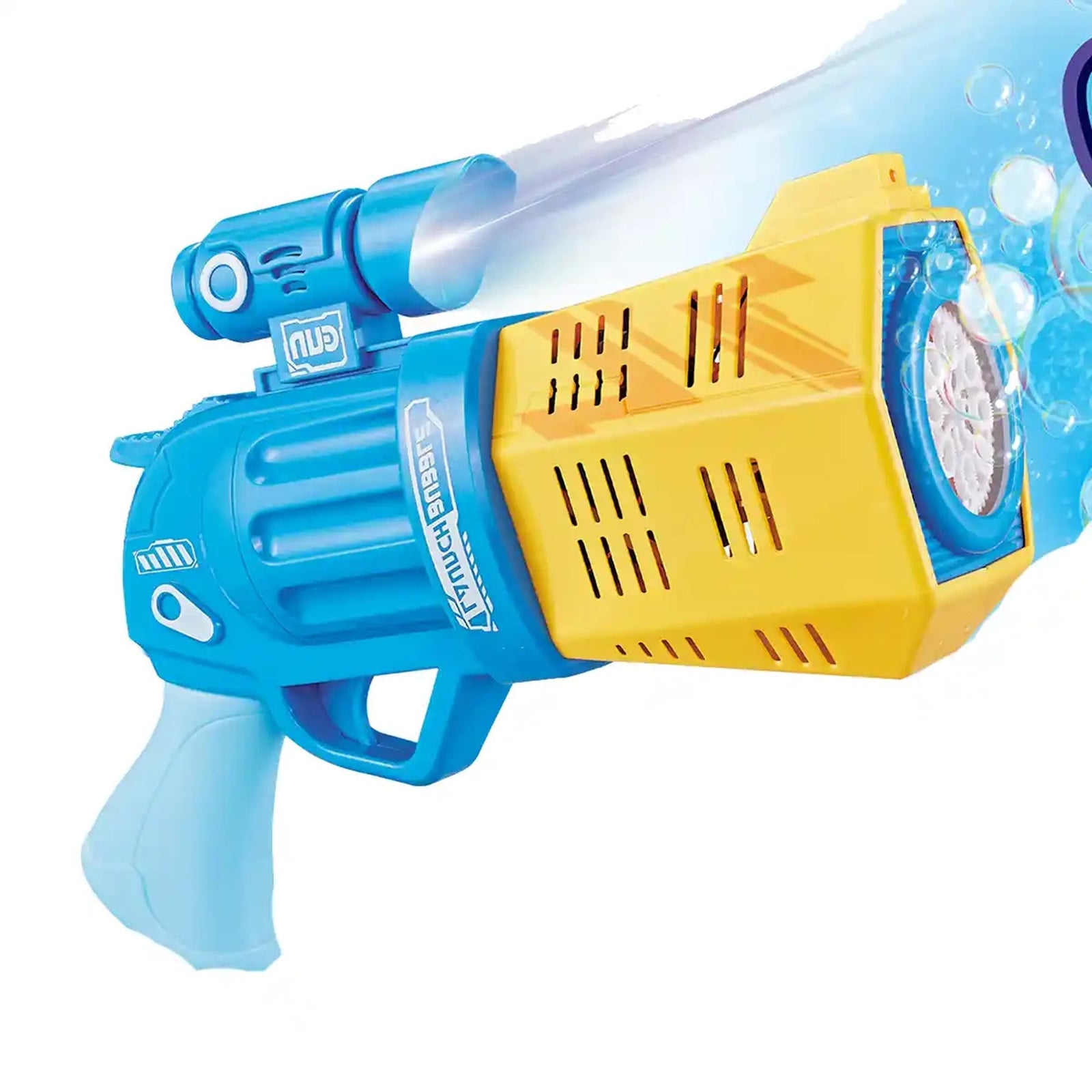 AUTOMATIC LIGHT REVOLVER BUBBLE GUN (NEW COLOR) 3YRS+