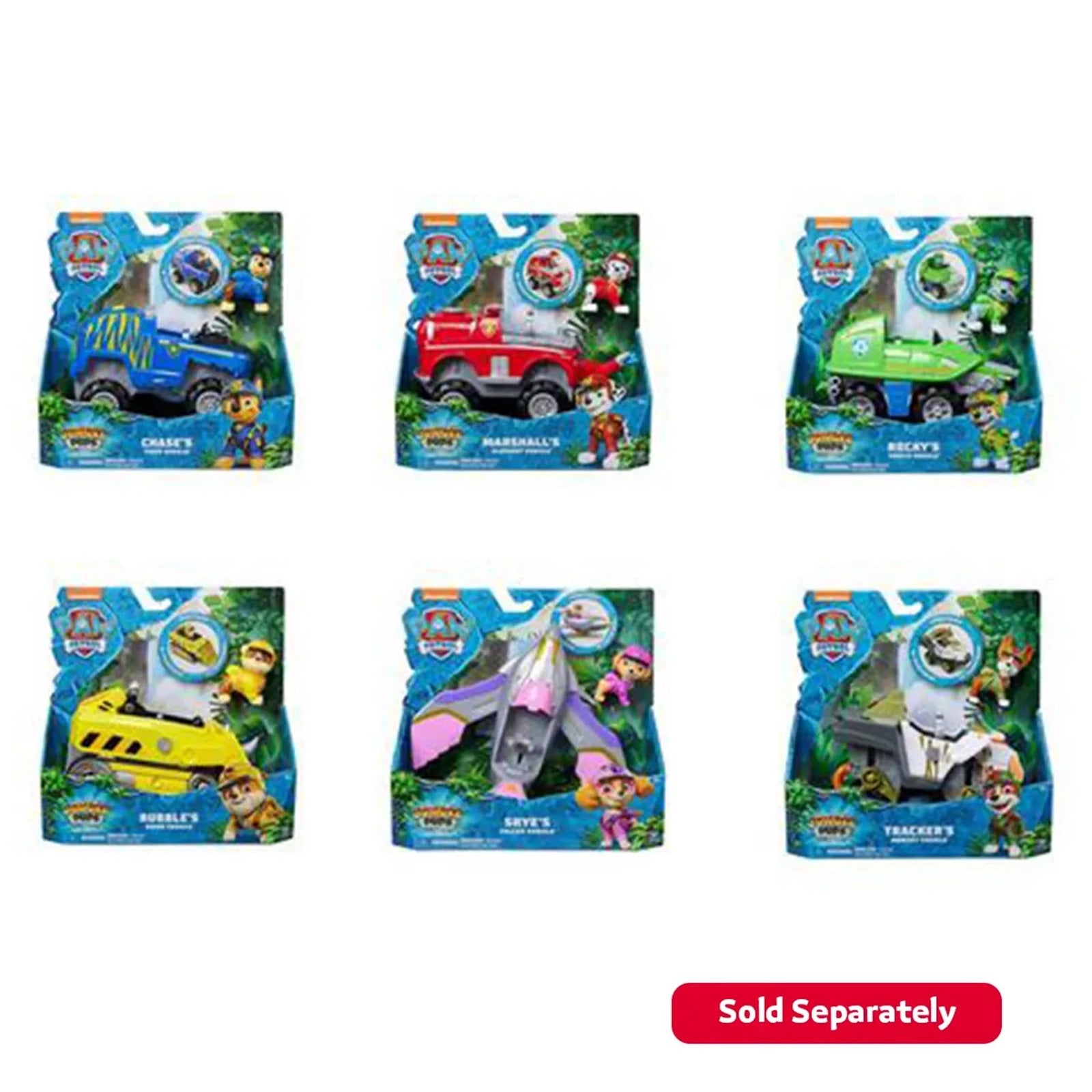 Paw Patrol Jungle Themed Vehicle Asst.