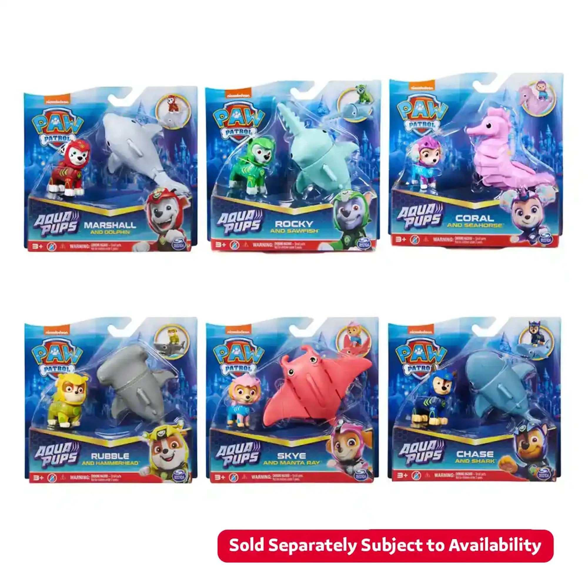 Paw Patrol Aqua Hero Pups Assst.