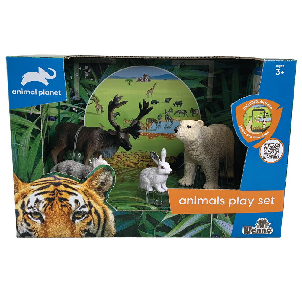 4 pcs Polar Animal in open touch box