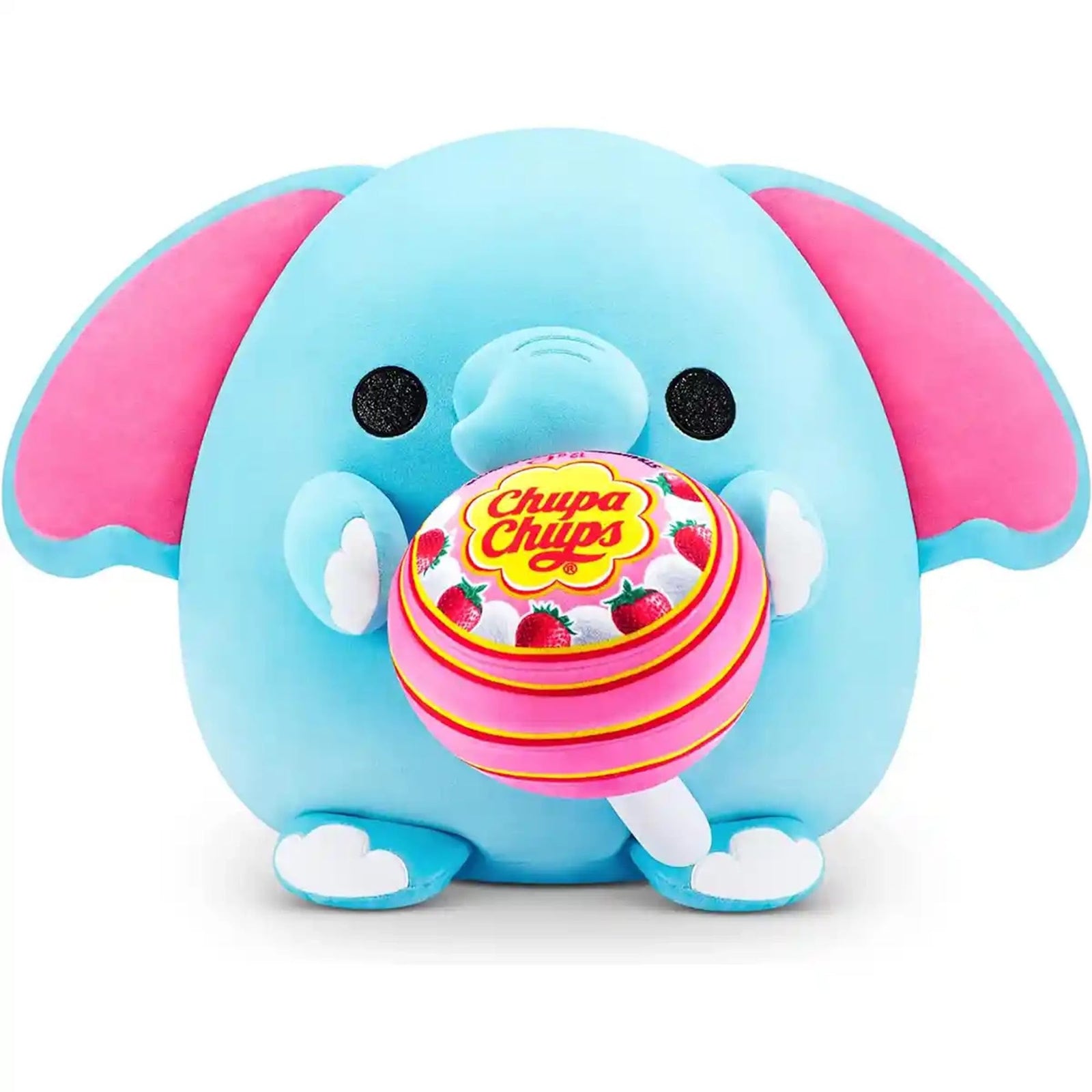 Snackles Medium - Elephant holding PLUSH Chupa Chups Lollilop