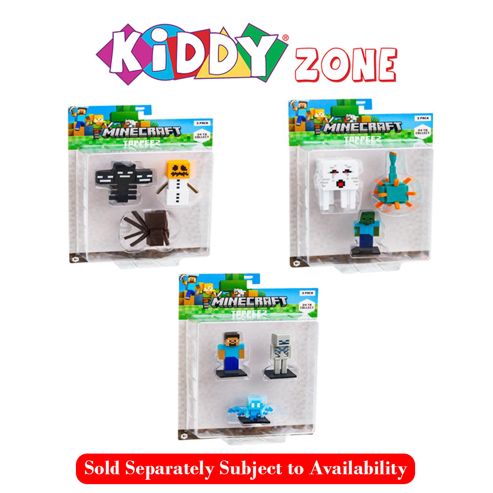 Mincecraft 3D Toppeez 3-PK Asst.