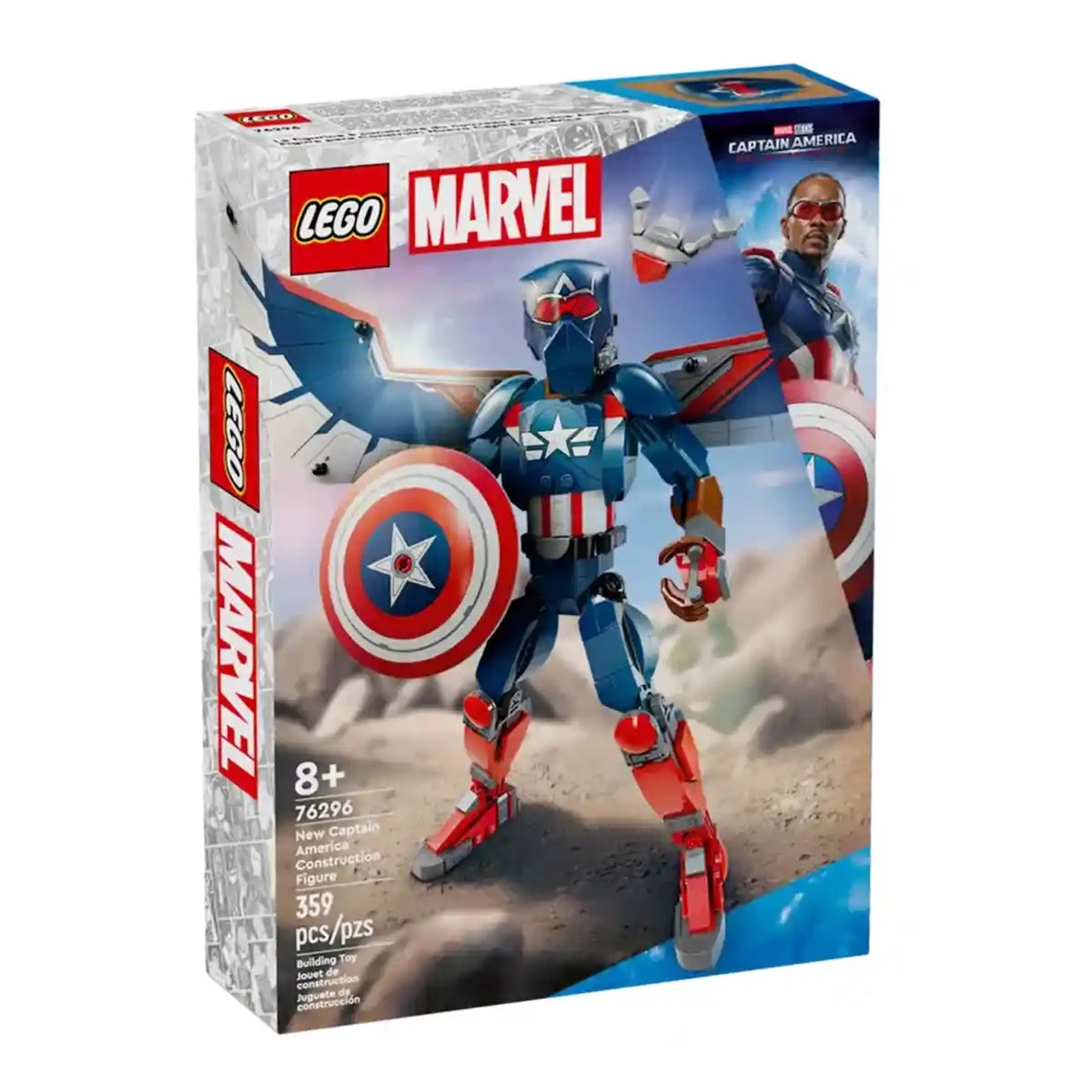 Lego Marvel New Captain America Construction Figure 76296