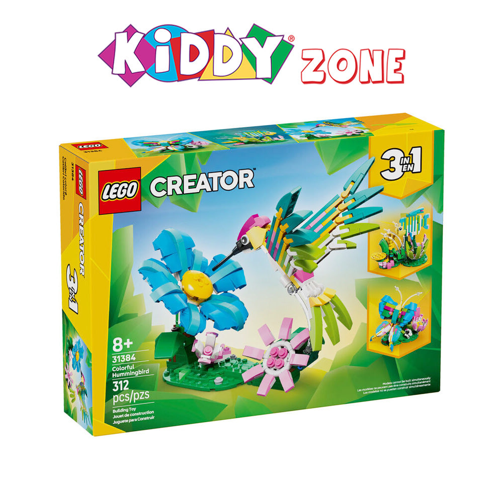 LEGOÃÂ® Creator 3 in1 Wild Animals: Colorful Hummingbird Decor 31384