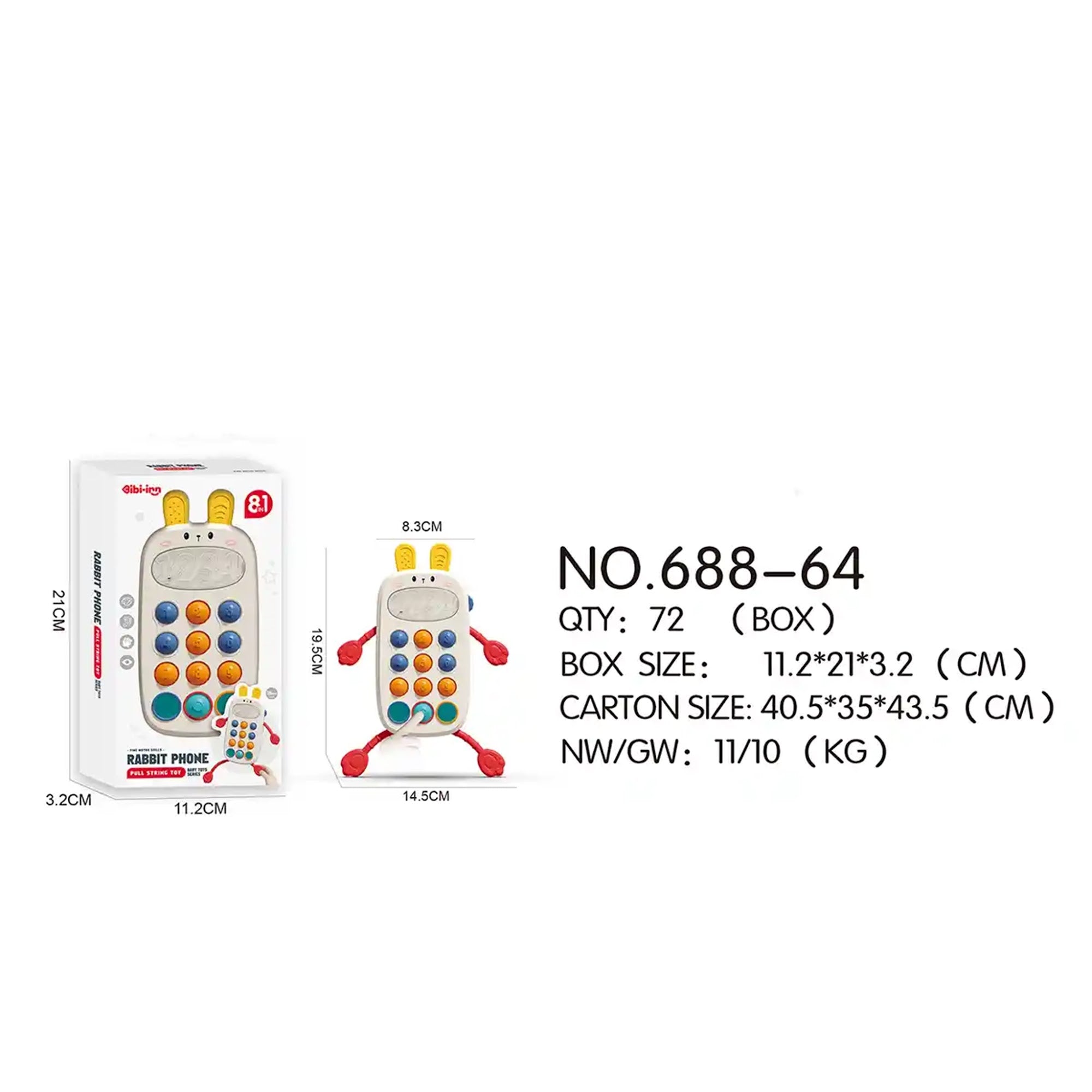 RABBIT PHONE LALALE 18M+