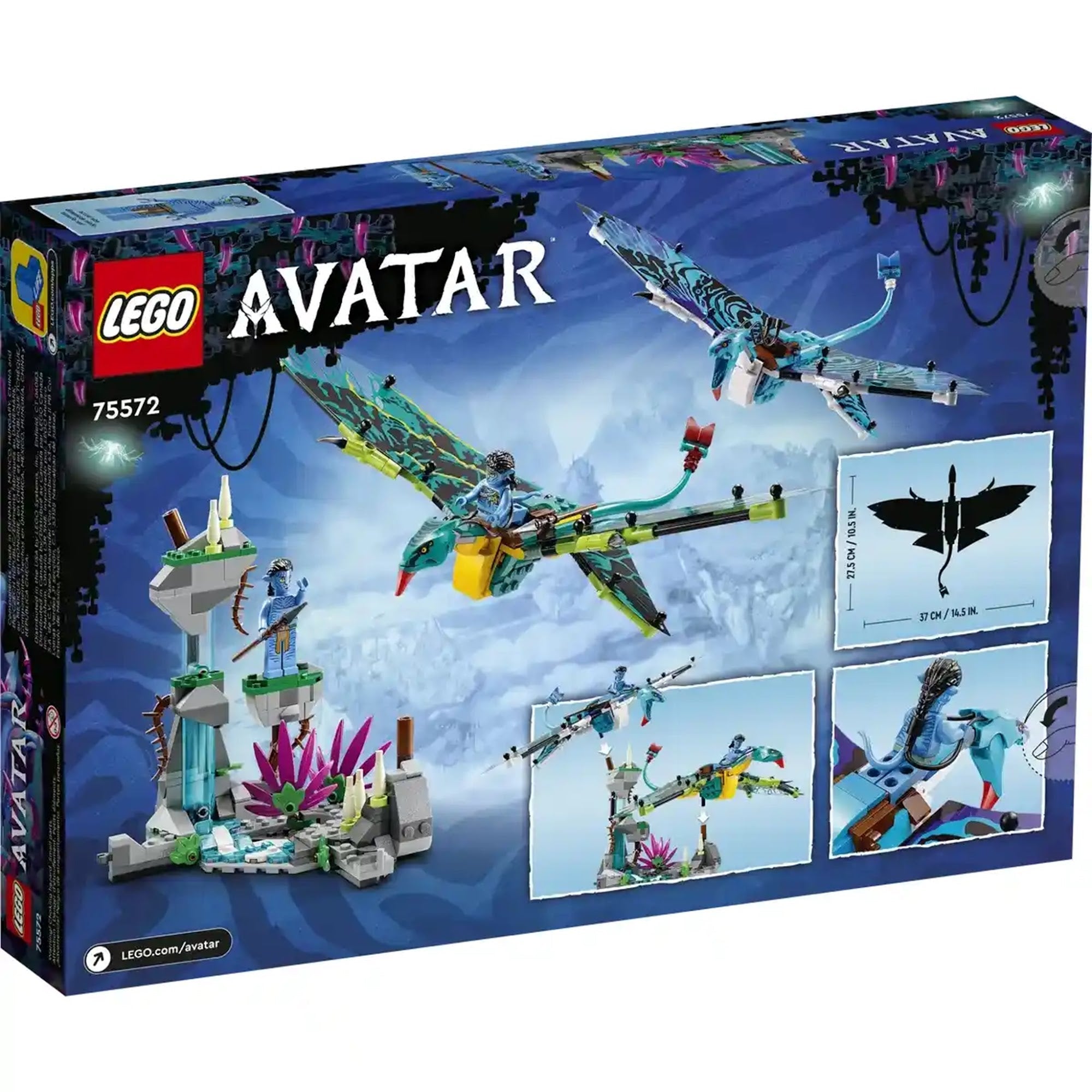 LEGOÃÂ® Avatar Jake & NeytiriÃ¢ÂÂs First Banshee Flight 75572 Building Toy Set (572 Pcs)
