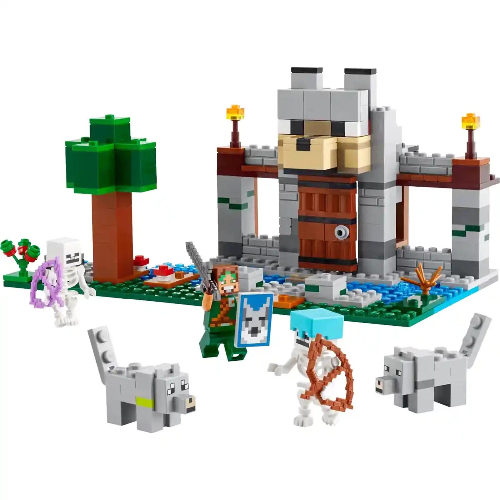 LEGOÃÂ® MinecraftÃÂ® The Wolf Stronghold Fortress Playset 21261