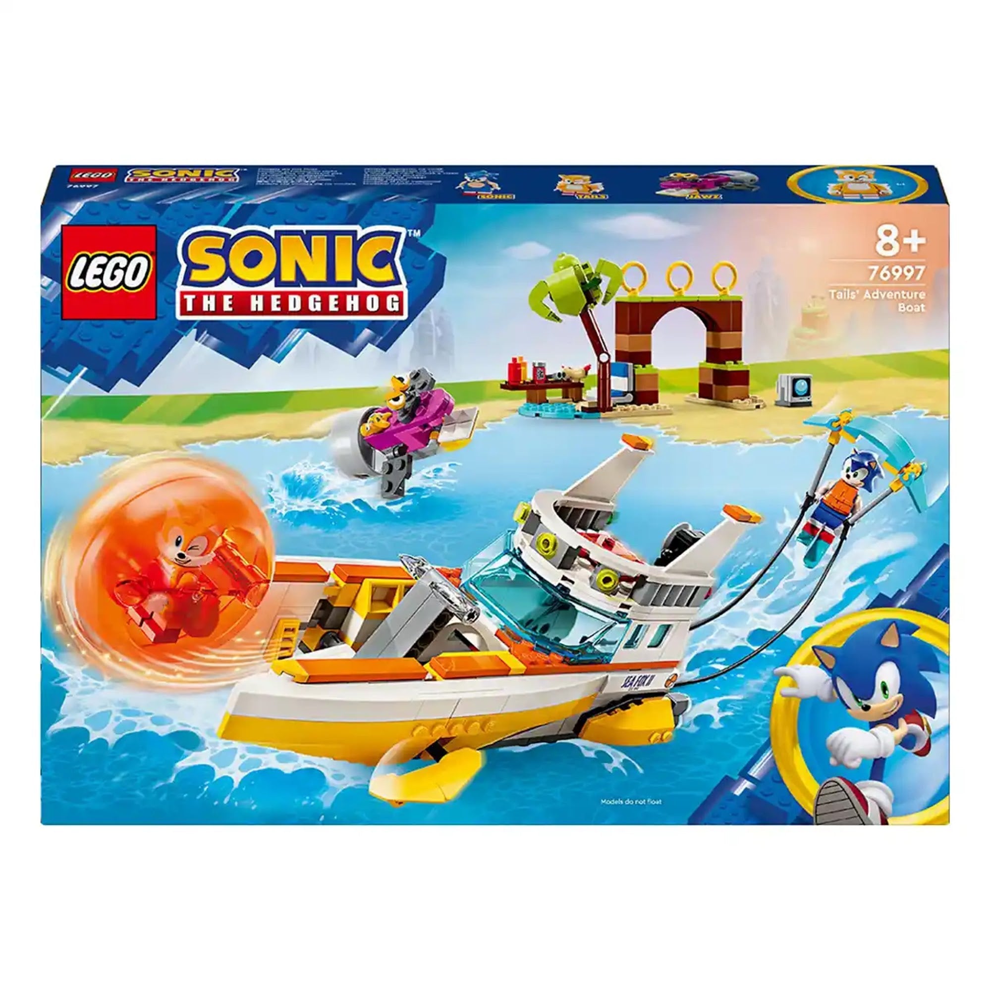 LEGOÃÂ® Sonic the HedgehogÃ¢ÂÂ¢ TailsÃ¢ÂÂ Adventure Boat Toy 76997