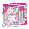 DIY DIAMOND WATER BOTTLE - UNICORN (500ML, 3 DIAMOND STICKERS, 1 SCRATCH STICKER) 6YRS+