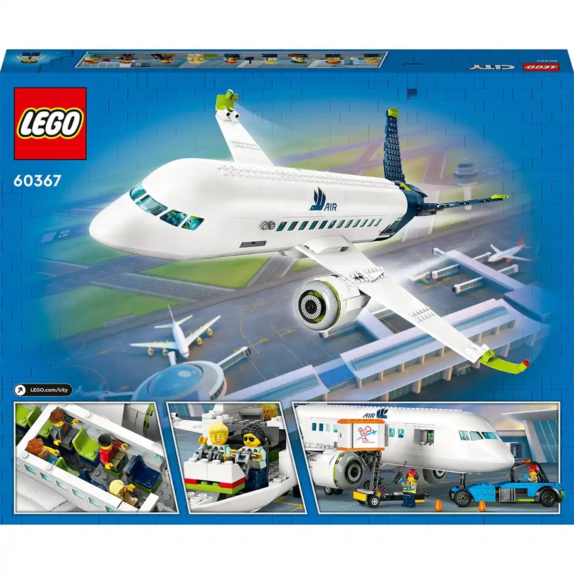 LEGOÃÂ® City Passenger Aeroplane 60367 Building Toy Set (930 Pieces)