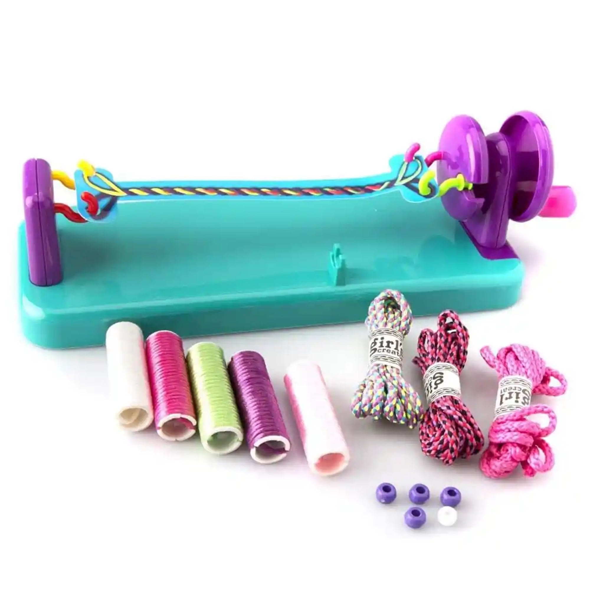 2 IN 1 BRAIDING SET BRACELET MAKER 6YRS+