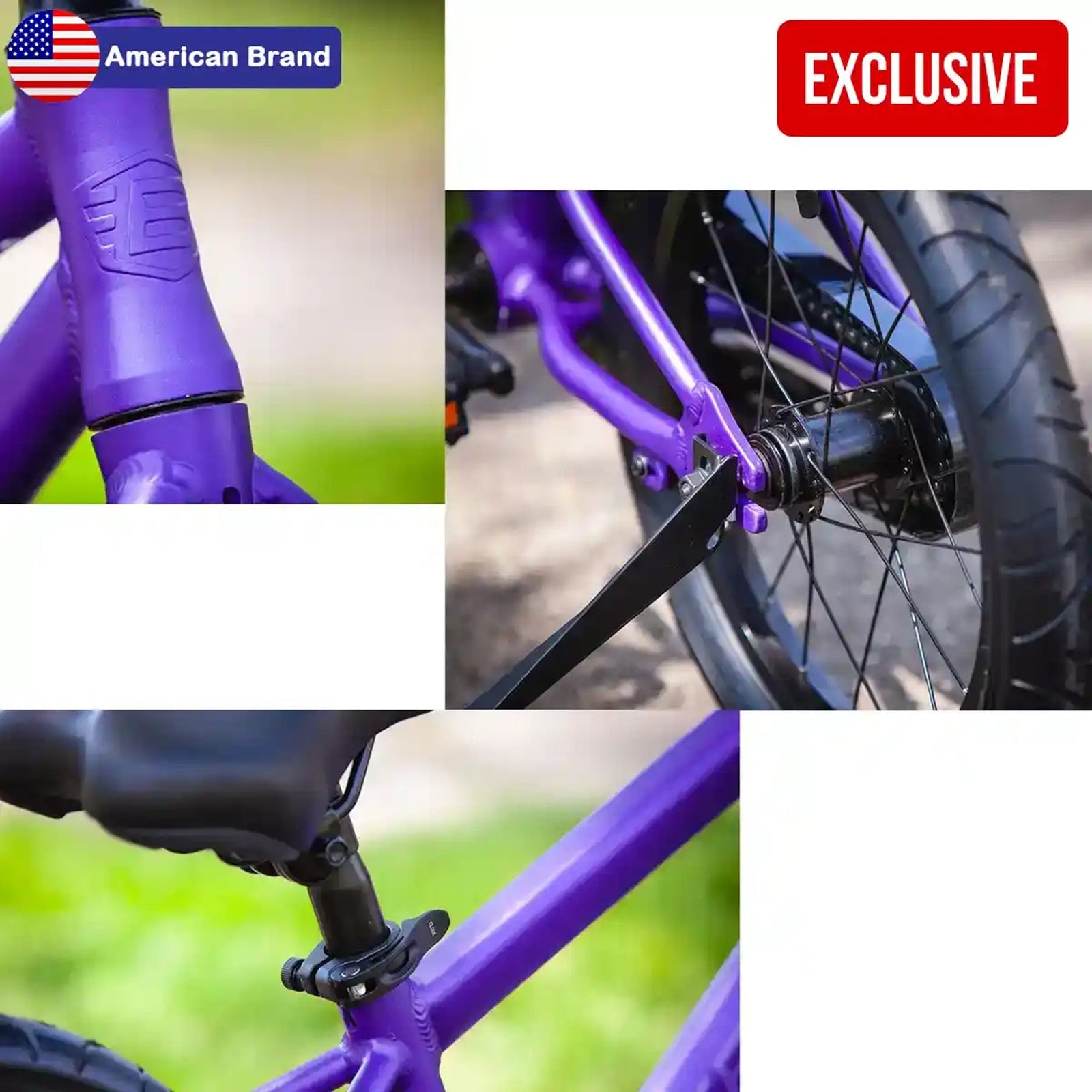 BATCH KIDS BIKES; 16" PURPLE 4YRS+