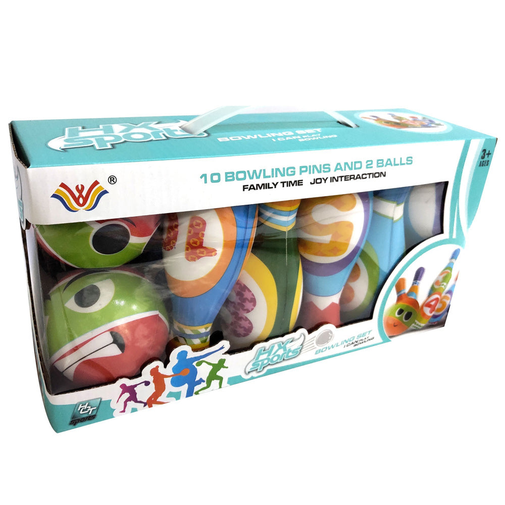 10 BOWLING PINS AND 2BALLS 3YRS+