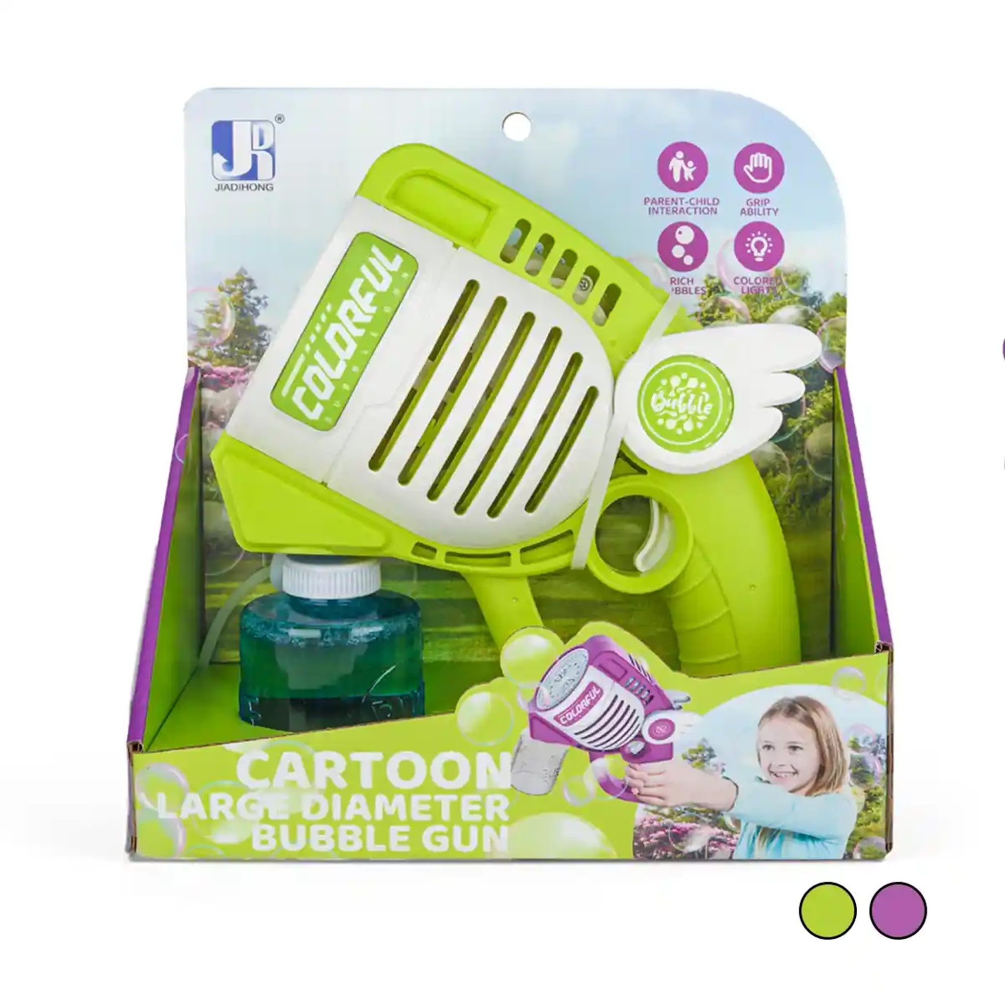 42 HOLE LARGE CARTOON BUBBLE GUN 3YRS+