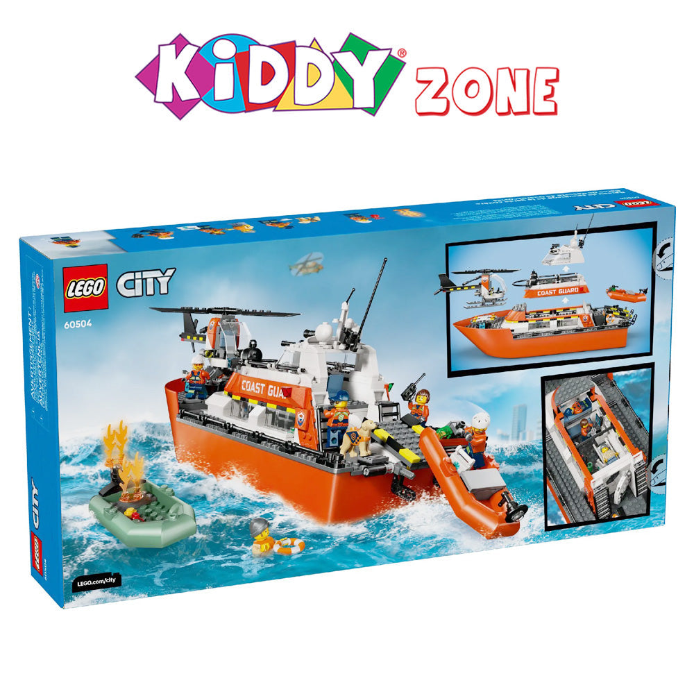 LEGOÃÂ® City Coast Guard Rescue Boat & Helicopter Playset 60504
