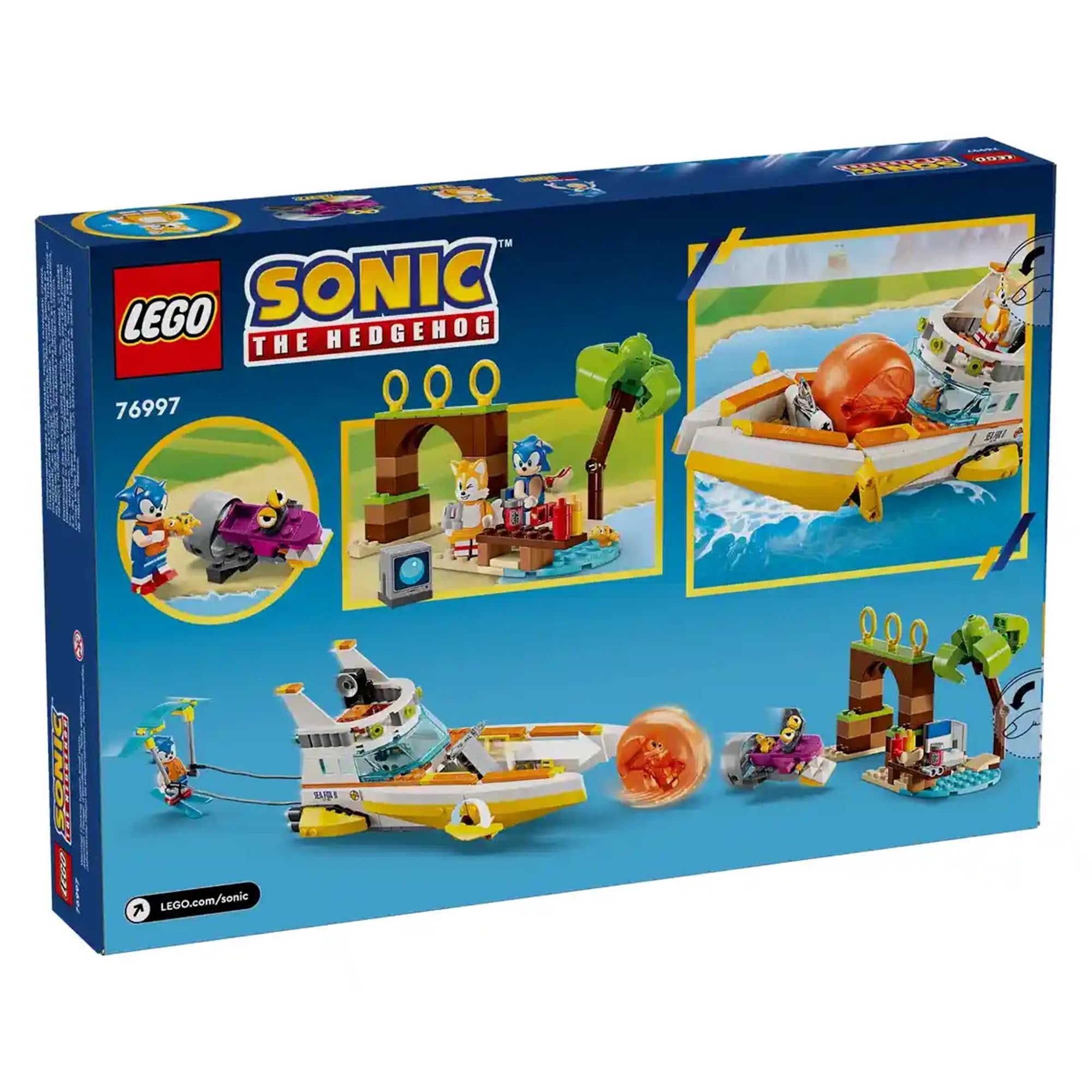 LEGOÃÂ® Sonic the HedgehogÃ¢ÂÂ¢ TailsÃ¢ÂÂ Adventure Boat Toy 76997