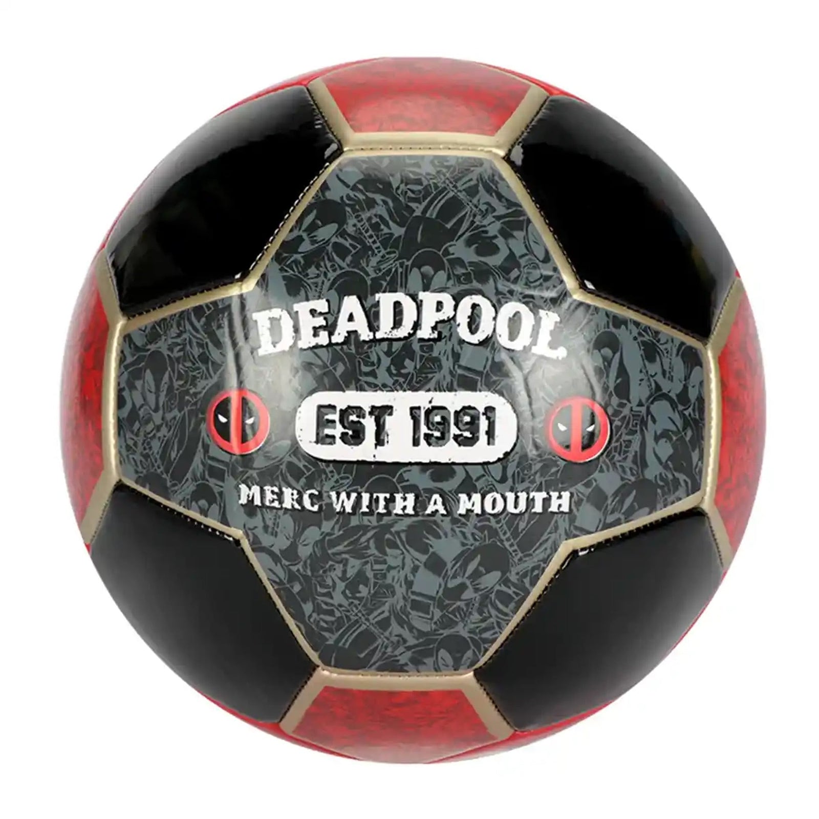 DEADPOOL METALIC FOOTBALL SZ5