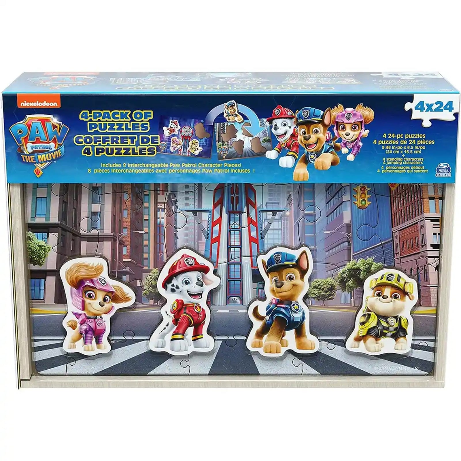 Puzzle Wood Paw Patrol Movie Scene 24pc