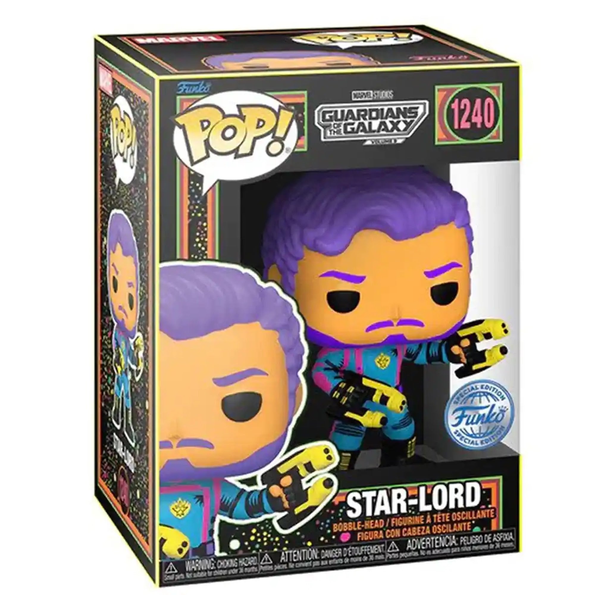 Pop! Marvel: Guardian of the Galaxy 3 - Star-Lord (BLKLT)(Exc)
