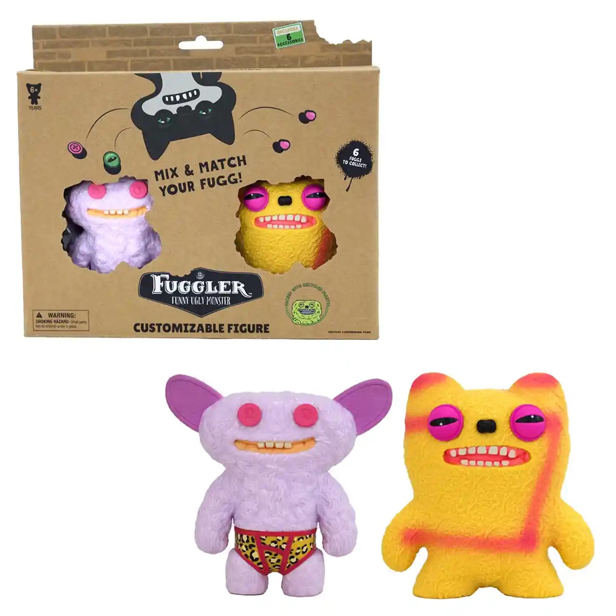 FUGGLER FIGURE CUSTOMIZABLE 2PK ASST