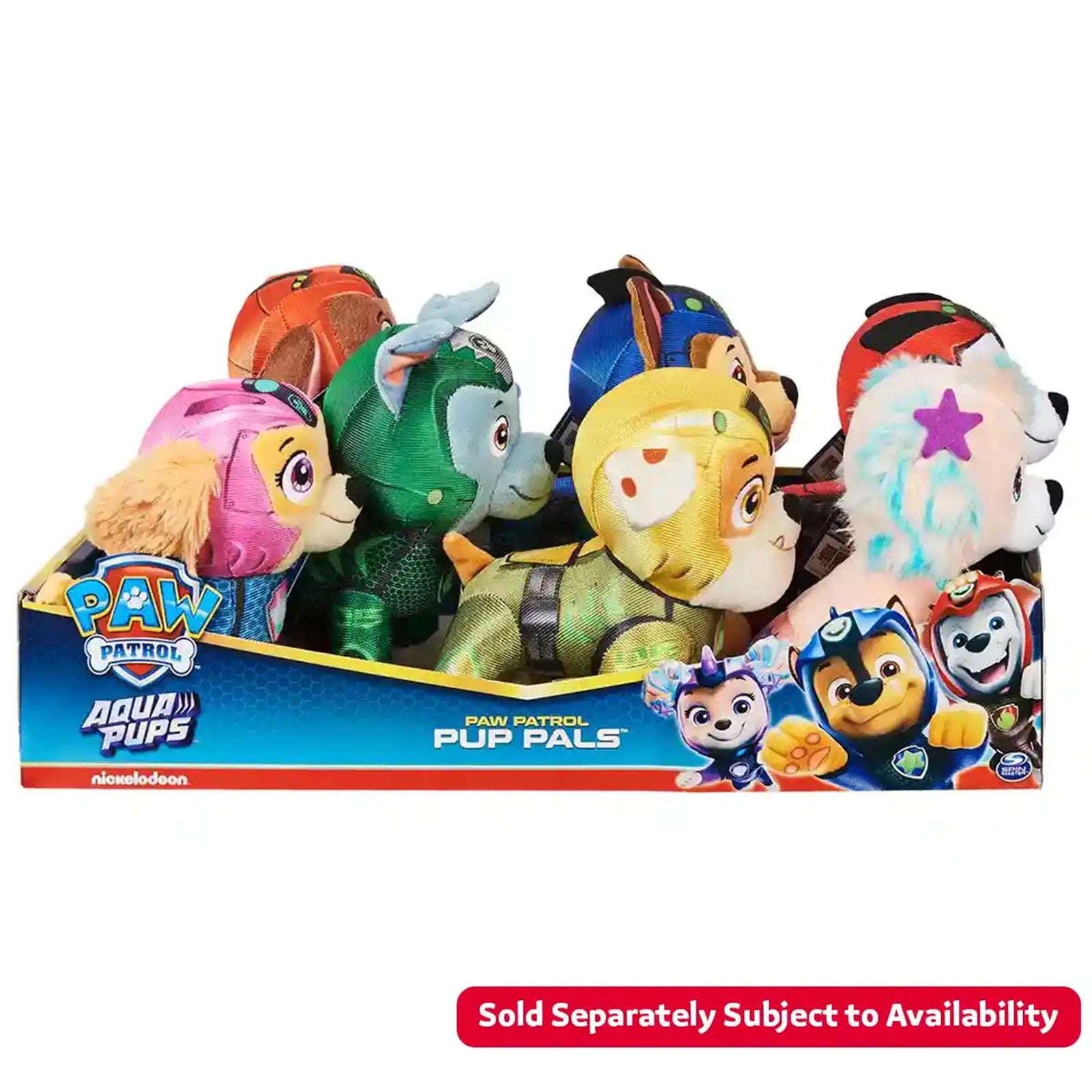 Paw Patrol Aqua Basic Plush Asst. CDU