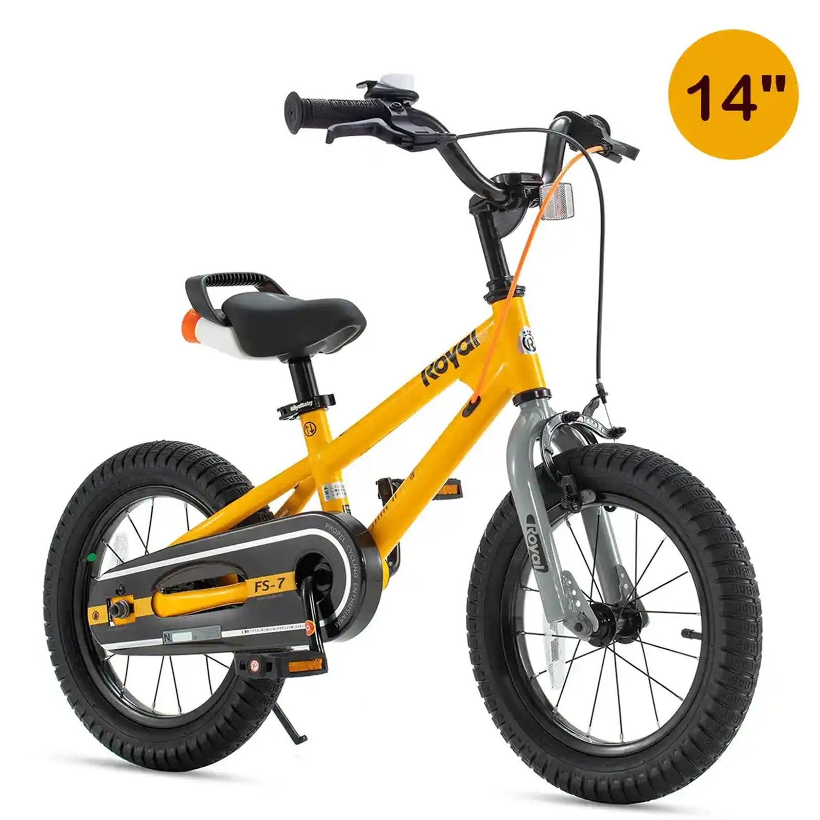 RB14B-6P CHILDREN BICYCLE 7TH FREESTYLE 14 INCH YELLOW