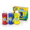 Crayola 3 8-Oz. Washable Fingerpaint Bold Colors