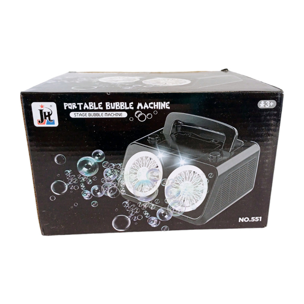 PORTABLE BUBBLE MACHINE WITH 40 HOLES - 3YRS+