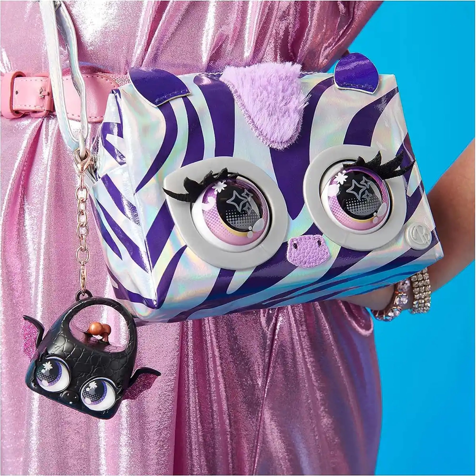 Purse Pets Metallic Magic Rebel Stripez