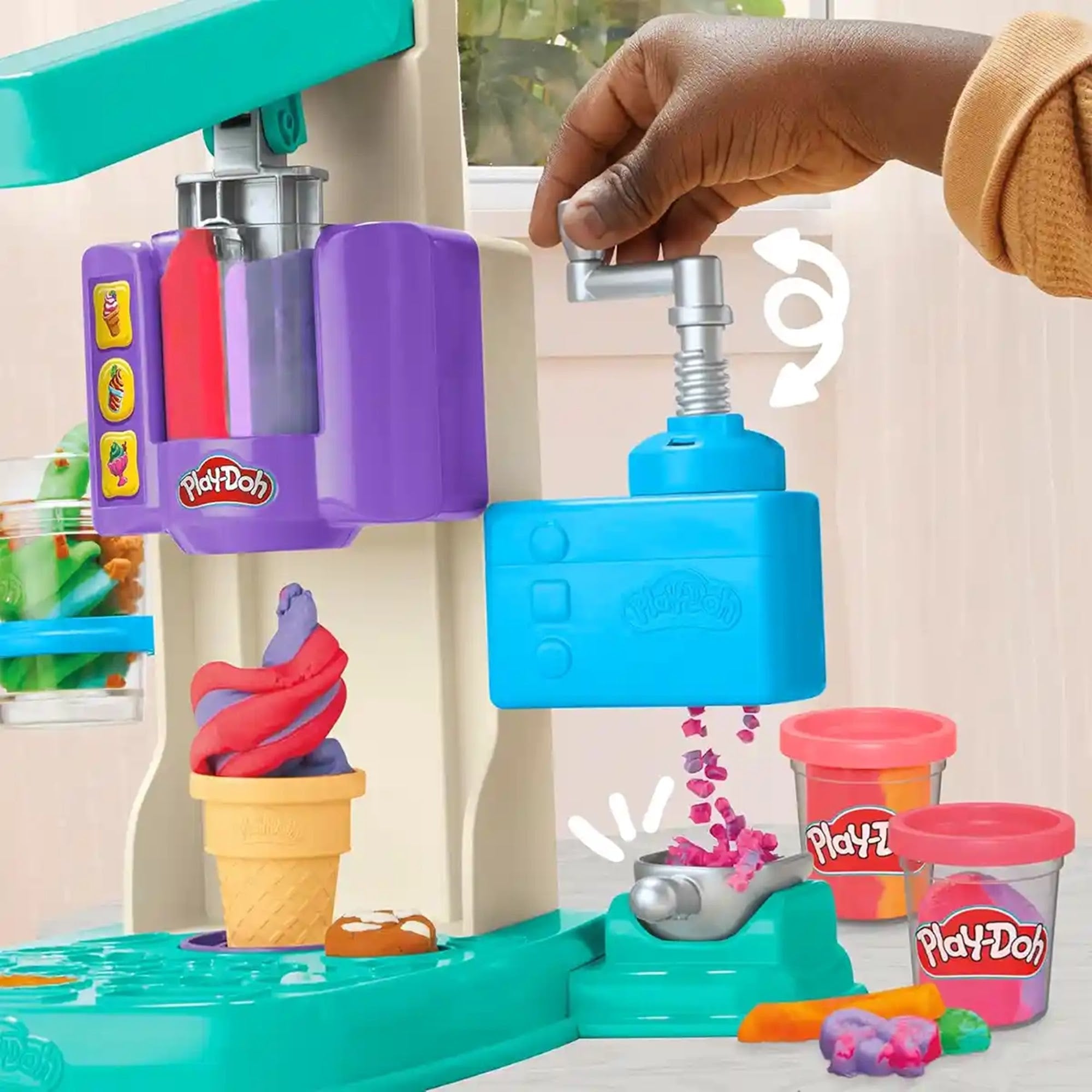 PD RAINBOW SWIRL ICE CREAM PLAYSET