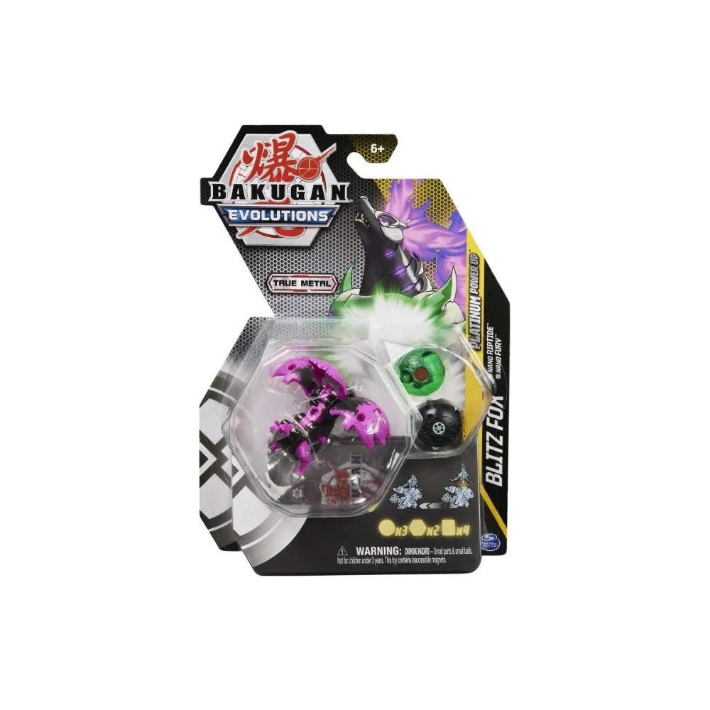 Bakugan Diecast Platinum PowerUp S4Asst.
