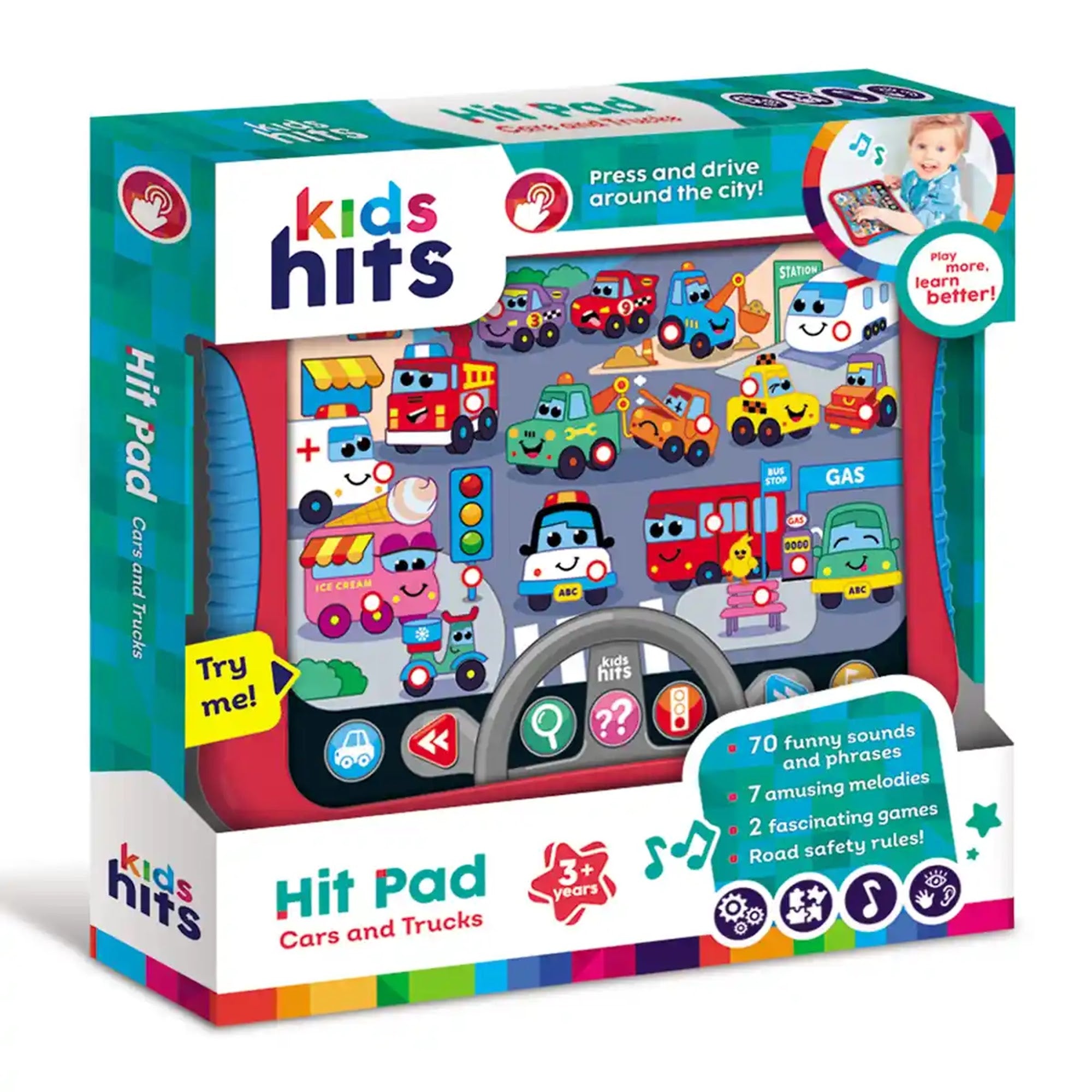 Kids Hits Hit Pad Cars and Trucks