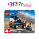 LEGOÃÂ® City Motorcycle Transporter Toy and 2 Minifigures 60491