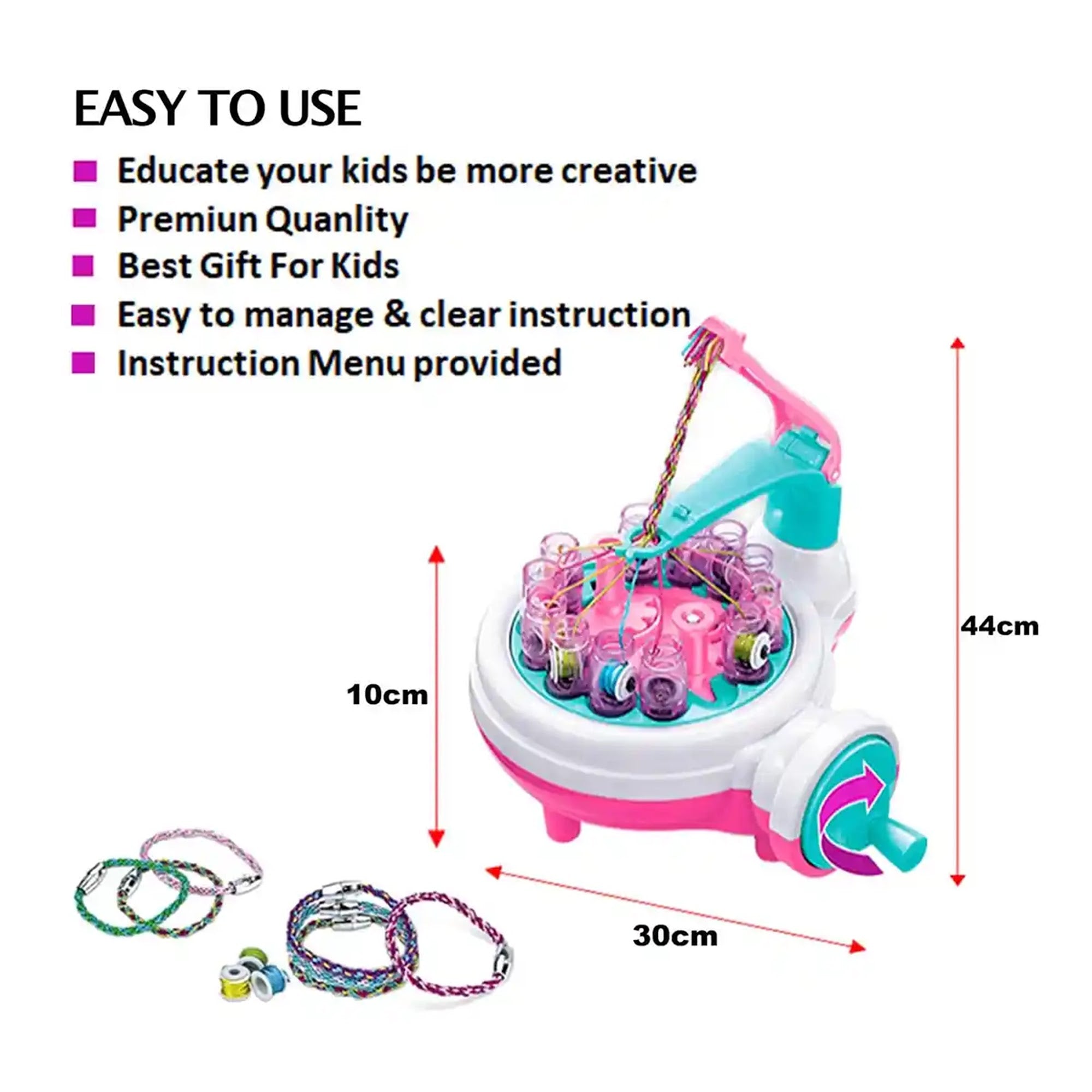 2 IN 1 BRAIDING SET BRACELET MACHINE 6YRS+